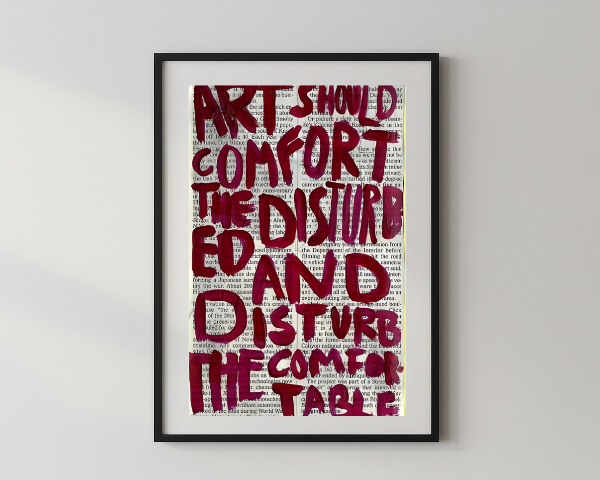 Hustler x Art should comfort the disturbed