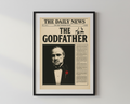 Movies x The Godfather newspaper