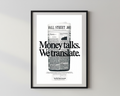 Hustler x Money talks. We translate.