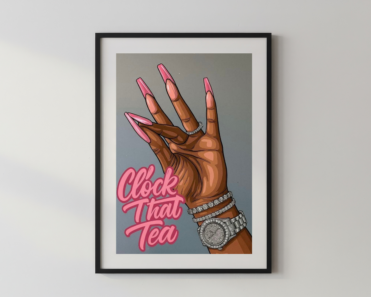Girly things x Clock that tea