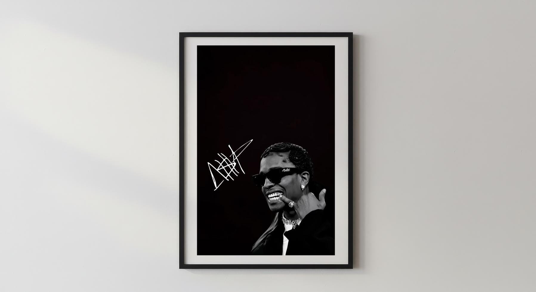 Wandbild - ASAP ROCKY Wohnzimmer Schlafzimmer Pop Art Rapper Wandfoto Wohnaccessoires Wohnungseinrichtung Deko __etsy:8076379218