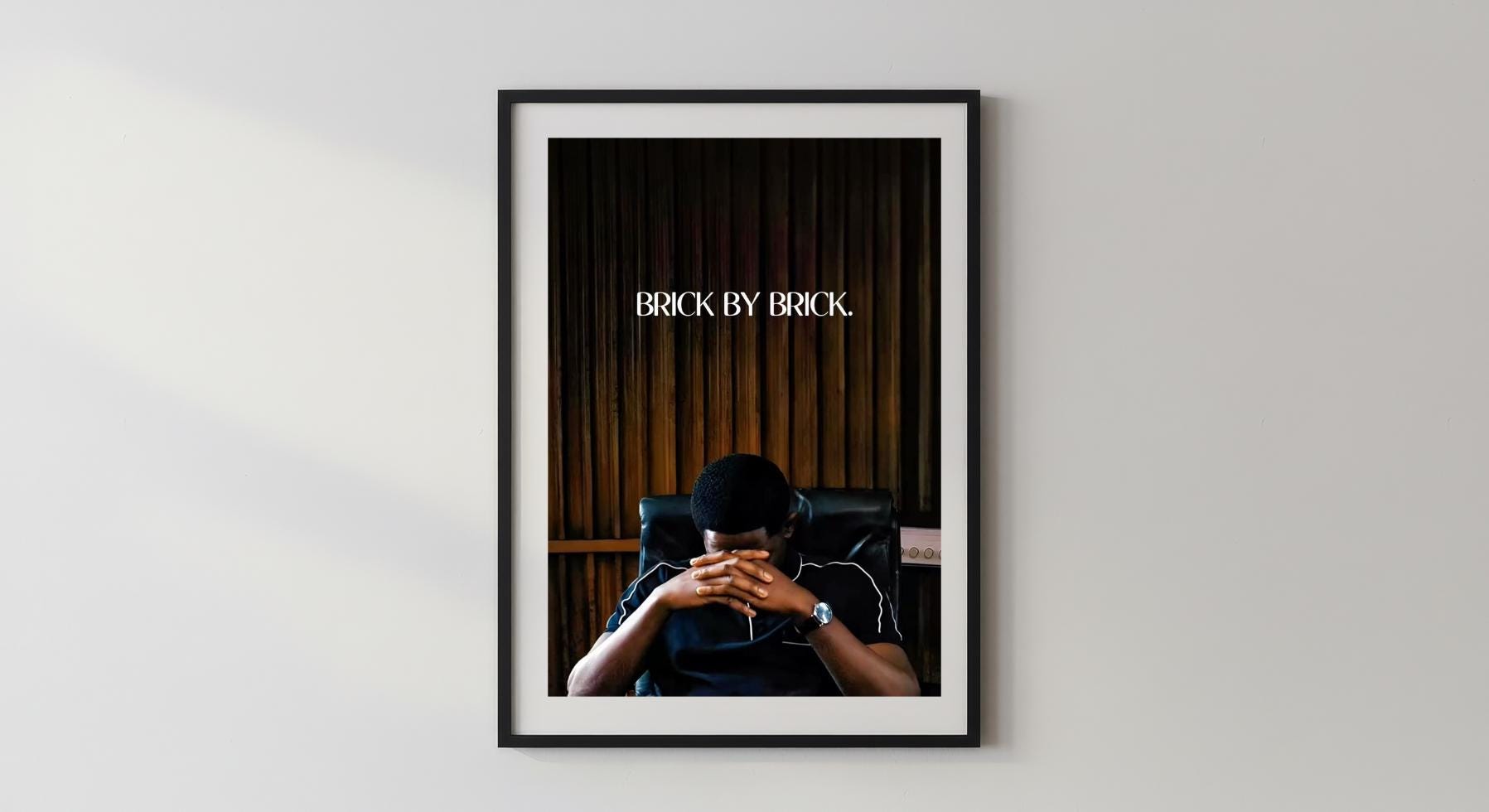 Wandbild - Brick by Brick Poster Snowfall Franklin Saint Wanddekoration für Schlafzimmer Wohnzimmer Hustle Vibe Money Poster Bild Geld __etsy:7492171066