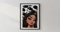 Wandbild - Cherry Lady Poster Wohnaccessoires Dekoration Wanddeko Schlafzimmer Wohnzimmer Geschenkidee für Frauen/Mädchen Wanddesign __etsy:7540135987