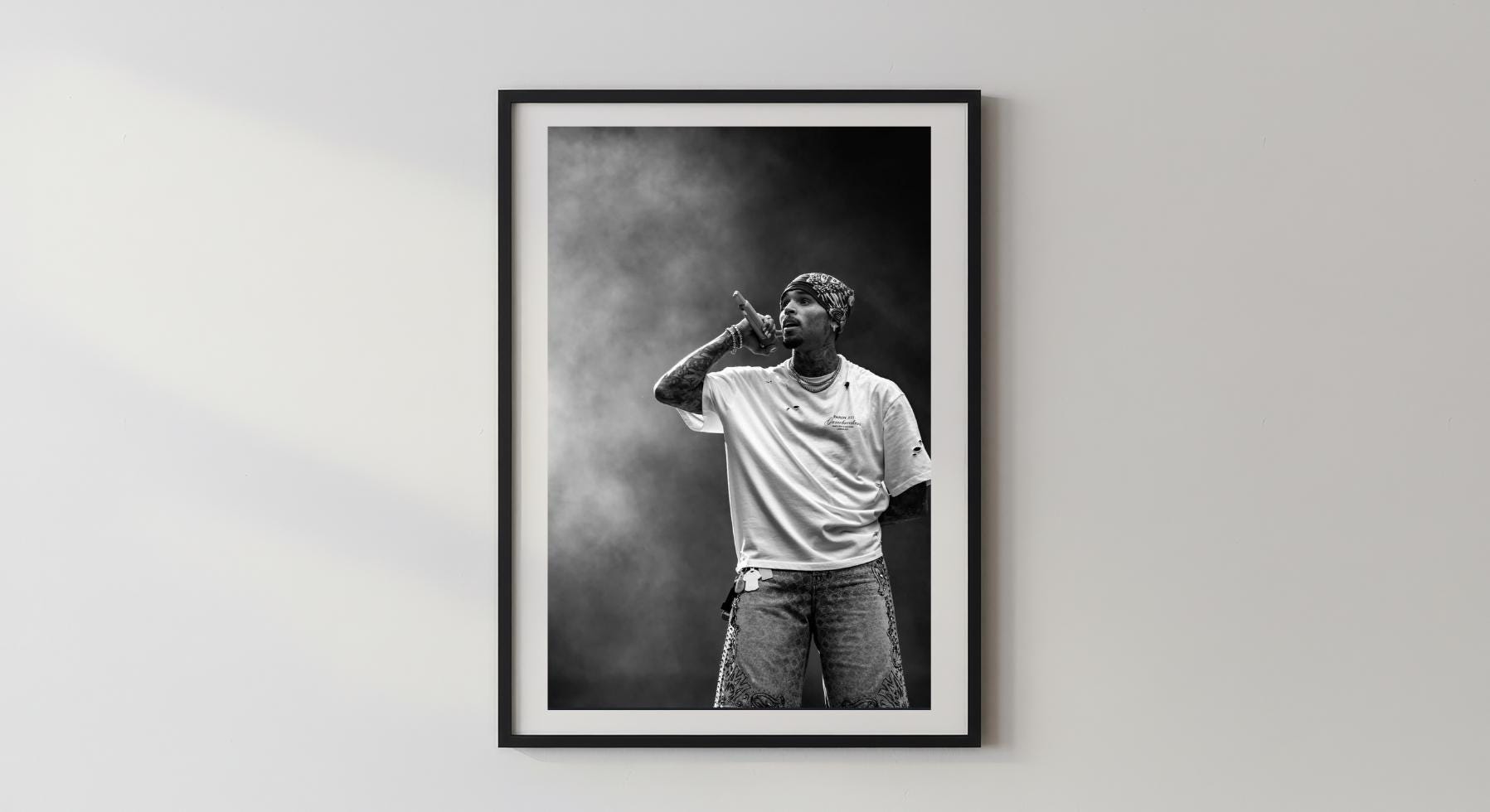 Wandbild - Chris Brown Wohnzimmer Schlafzimmer Pop Art Rapper Wandfoto Wohnaccessoires Wohnungseinrichtung Deko __etsy:8076653514