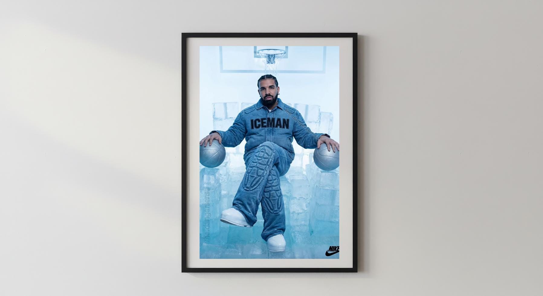 Wandbild - Drake Iceman Künstler Wanddeko Wohnzimmer Schlafzimmer Pop Art Sänger Rapper Wandfoto Wohnaccessoires Wohnungseinrichtung Deko __etsy:8112934925