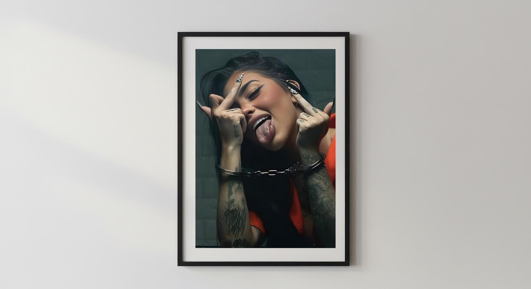 Wandbild - F*ck Jail Poster Poster Hustler Vibe Wanddekoration für Schlafzimmer Wohnzimmer Motivation Geschenkidee Wall Art __etsy:7540145711