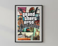 Wandbild - GTA San Andreas Wanddekoration für Schlafzimmer Wohnzimmer Hustle Vibe Money Poster Bild Geld Wandfoto Geschenkidee __etsy:8156244907