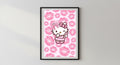 Wandbild - Hello Kitty Wandbilder Wanddekoration für Frauen Schlafzimmer Wohnzimmer Geschenkidee Mädchen Feminist Pop Art Poster Dekoration __etsy:7557644977
