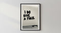Wandbild - I do give a fuck Wanddekoration Wandbilder für Schlafzimmer Wohnzimmer Poster Hustle Money Power Accessoire Deko __etsy:8134407431
