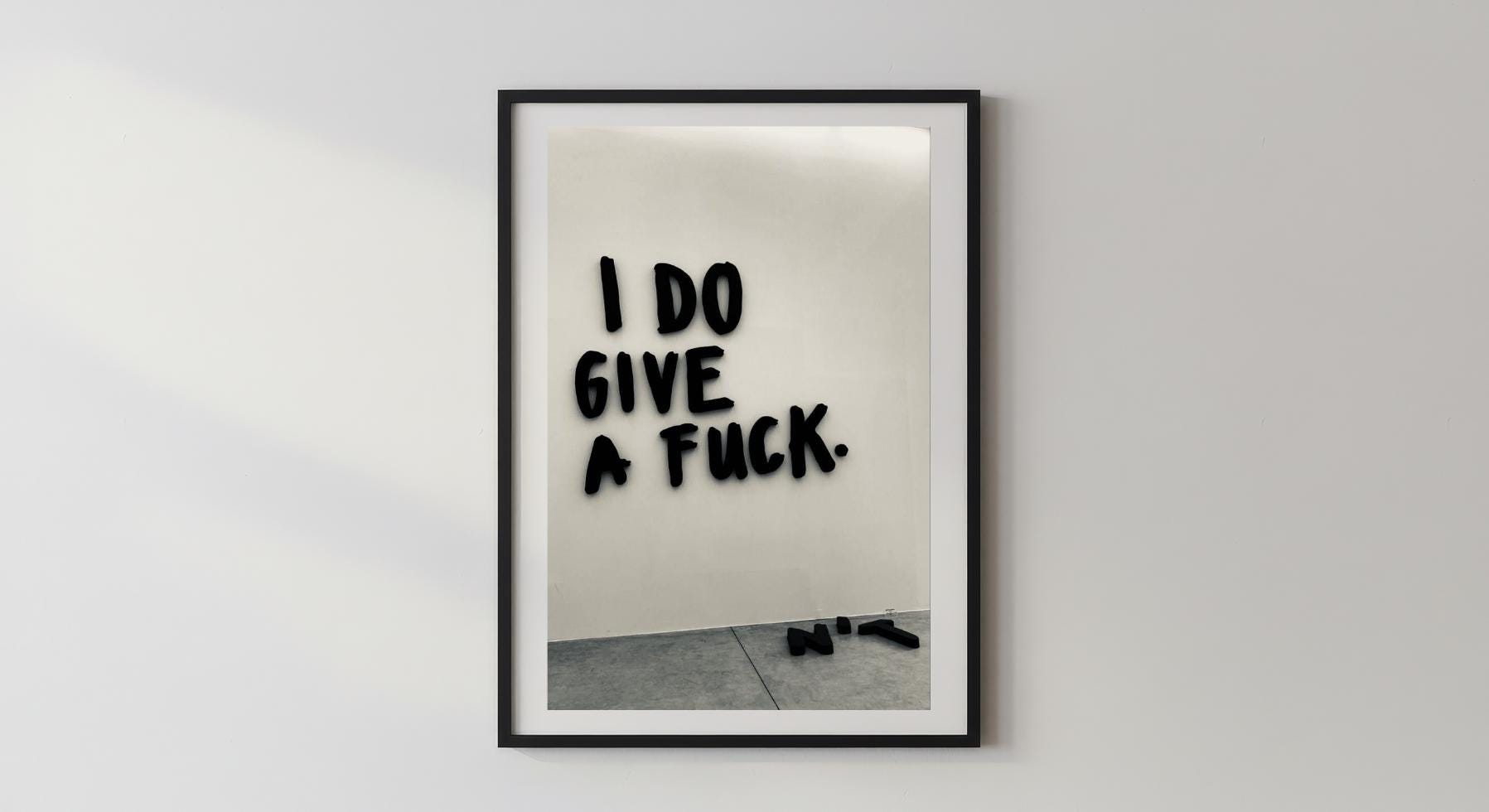 Wandbild - I do give a fuck Wanddekoration Wandbilder für Schlafzimmer Wohnzimmer Poster Hustle Money Power Accessoire Deko __etsy:8134407431