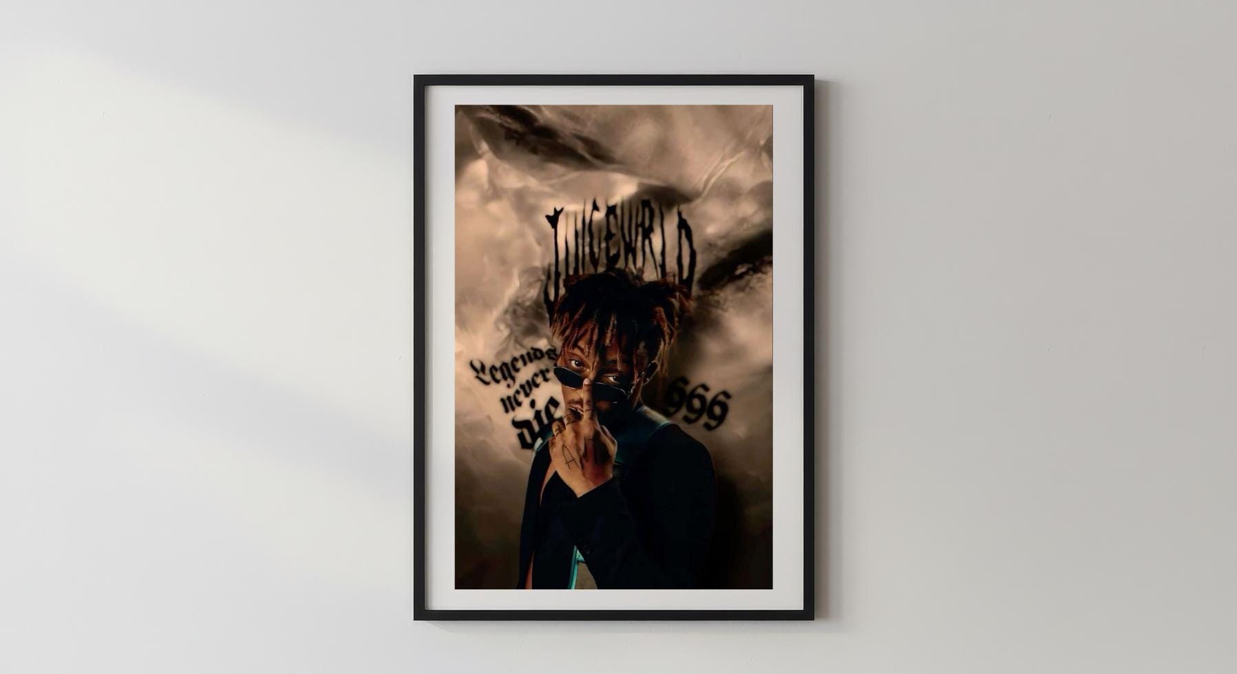 Wandbild - Juice World Wanddekoration Wandbilder für Schlafzimmer Wohnzimmer Accessoire Sänger Rapper Legende Deko Drugs Pop Art __etsy:7658112237