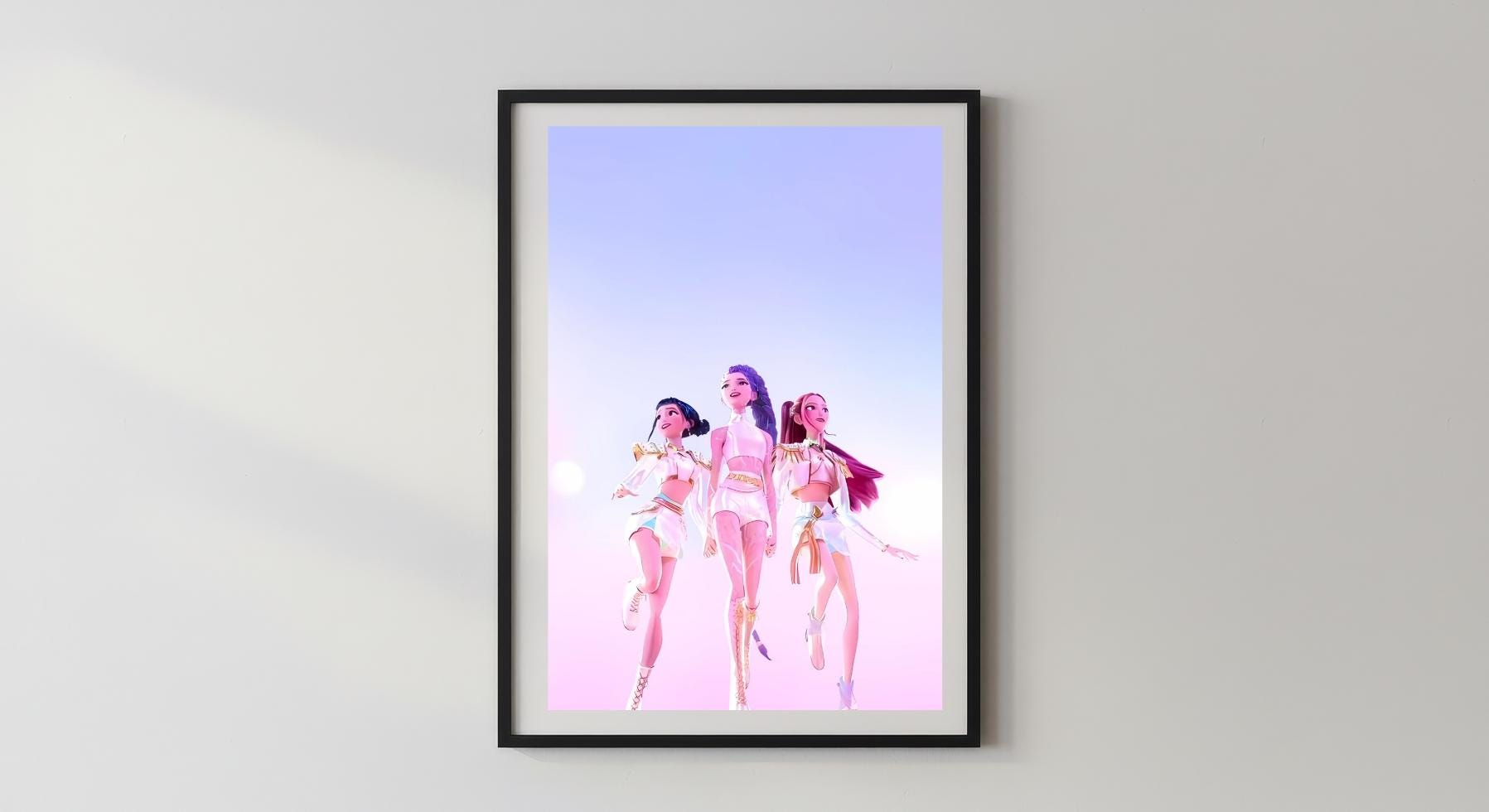Wandbild - Kpop Demon Hunters Pop Art Poster Wanddekoration Wohnzimmer Schlafzimmer Kinderzimmer Mädchen Frauen Wall Art Kunst Dekoration __etsy:7575257525