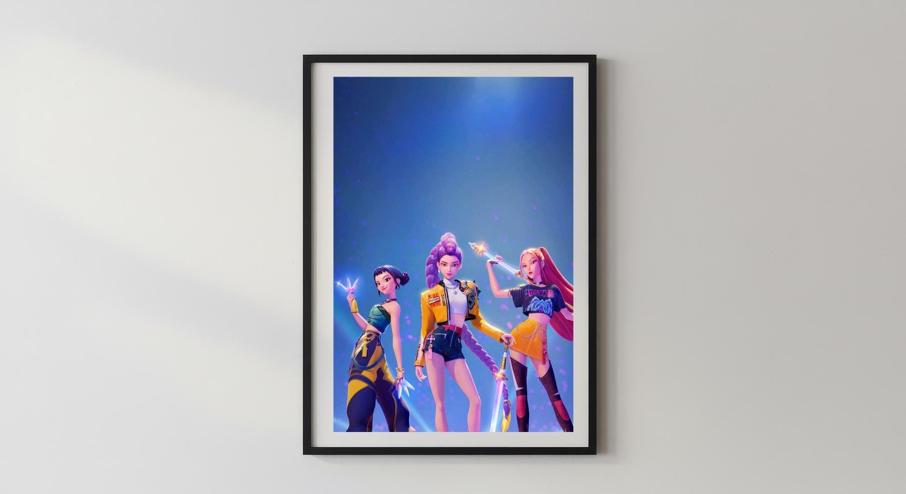 Wandbild - Kpop Demon Hunters Pop Art Poster Wanddekoration Wohnzimmer Schlafzimmer Kinderzimmer Mädchen Frauen Wall Art Kunst Dekoration __etsy:7575258487