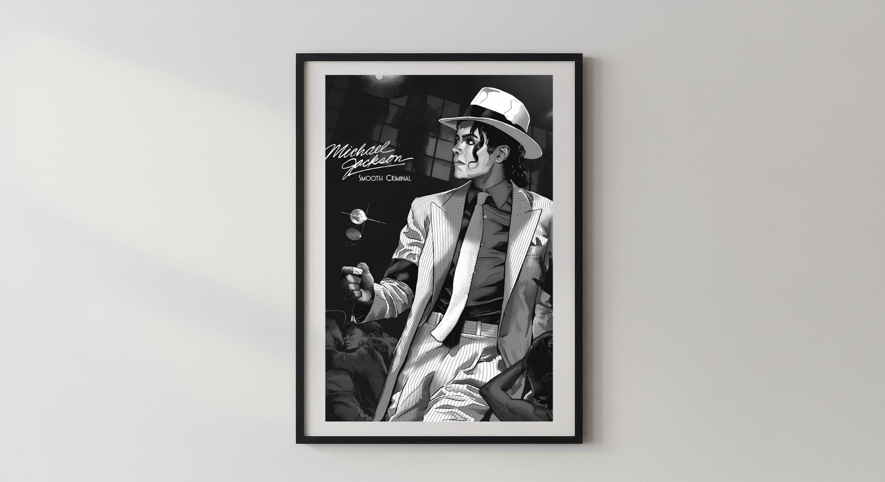 Wandbild - Michael Jackson Wohnzimmer Schlafzimmer Pop Art Rapper Wandfoto Wohnaccessoires Wohnungseinrichtung Deko __etsy:8130895579