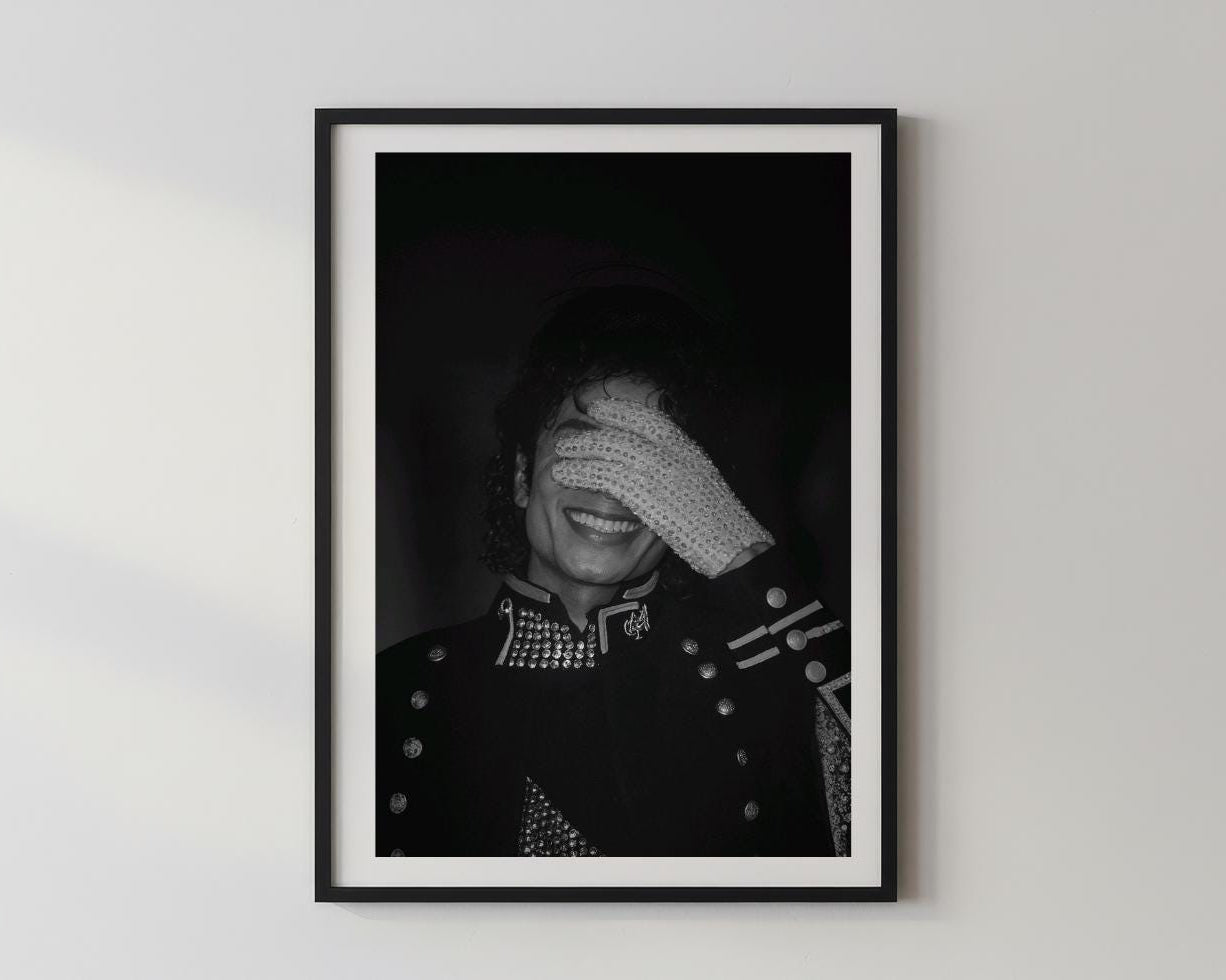Wandbild - Michael Jackson Wohnzimmeracessoires Wanddekoration für Schlafzimmer Wohnzimmer Sänger King Of Pop Dekoration Artist Performance __etsy:7527761694