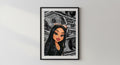 Wandbild - Money Girl Poster Wohnaccessoires Dekoration Wanddeko Schlafzimmer Wohnzimmer Geschenkidee für Frauen/Mädchen Wanddesign Wall Art __etsy:7540140793