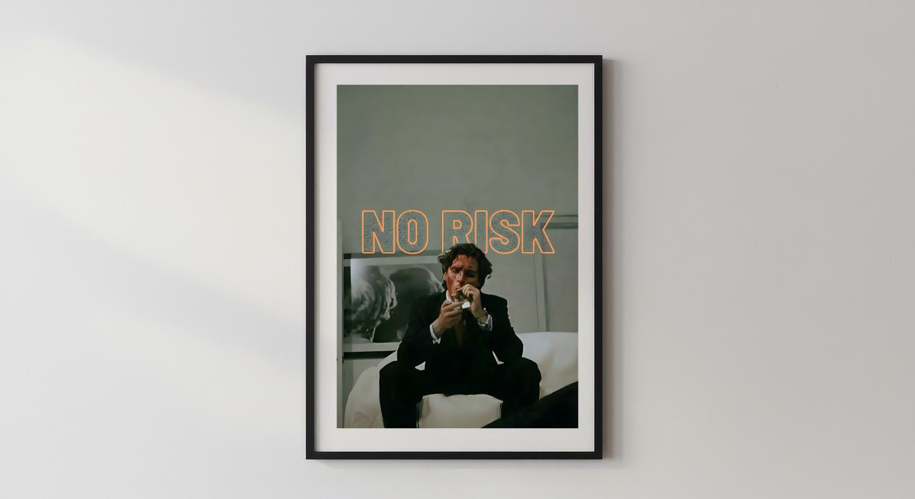 Wandbild - No Risk Movie Poster Wanddekoration für Schlafzimmer Wohnzimmer Hustle Vibe Money Poster Bild Geld Wandfoto Geschenkidee __etsy:7540096563