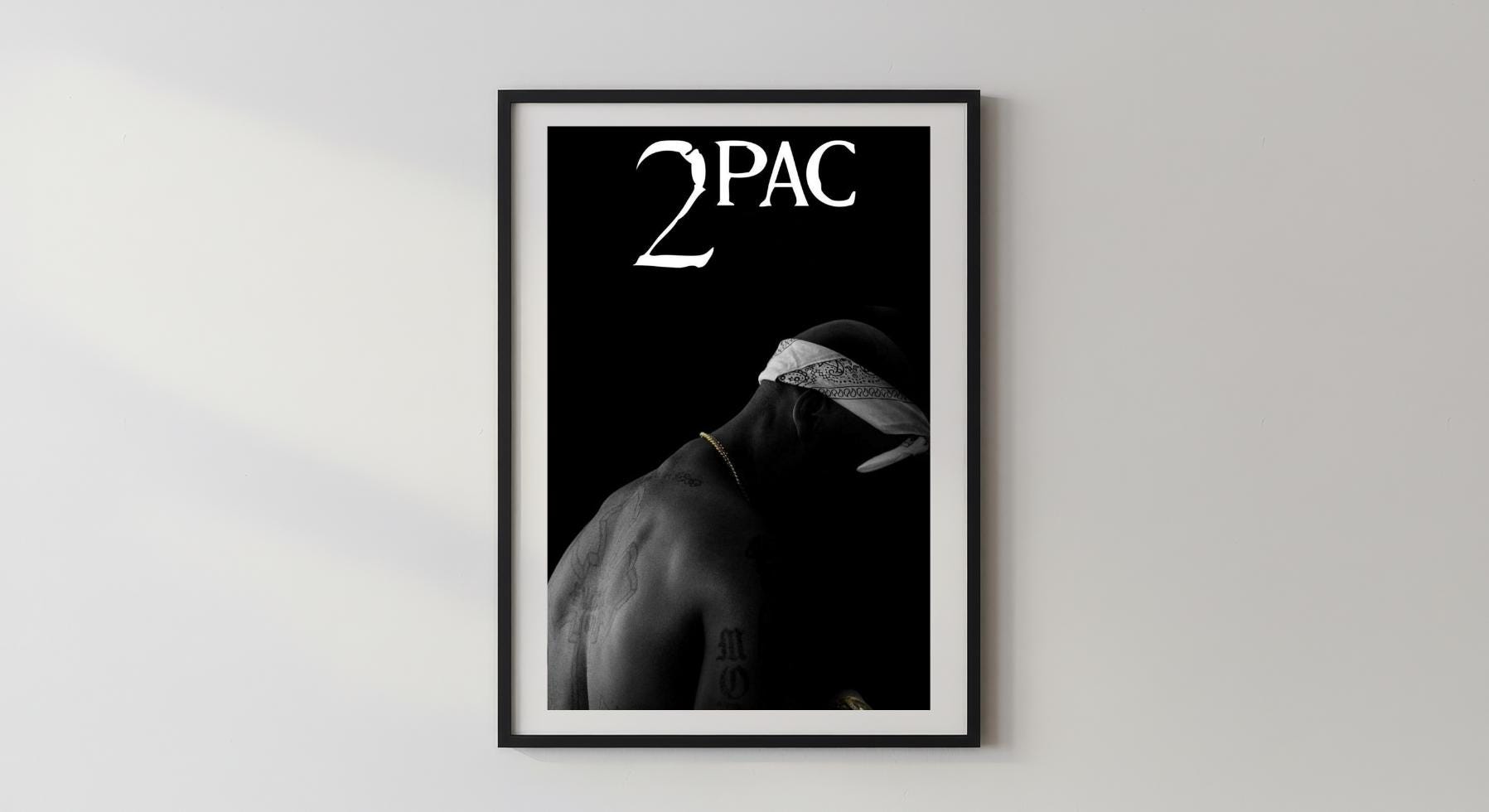 Wandbild - 2Pac Tupac Shakur Wanddekoration für Schlafzimmer Wohnzimmer Wohnzimmerdekoration Sänger Rapper Legende Shakur Gang __etsy:7663038601