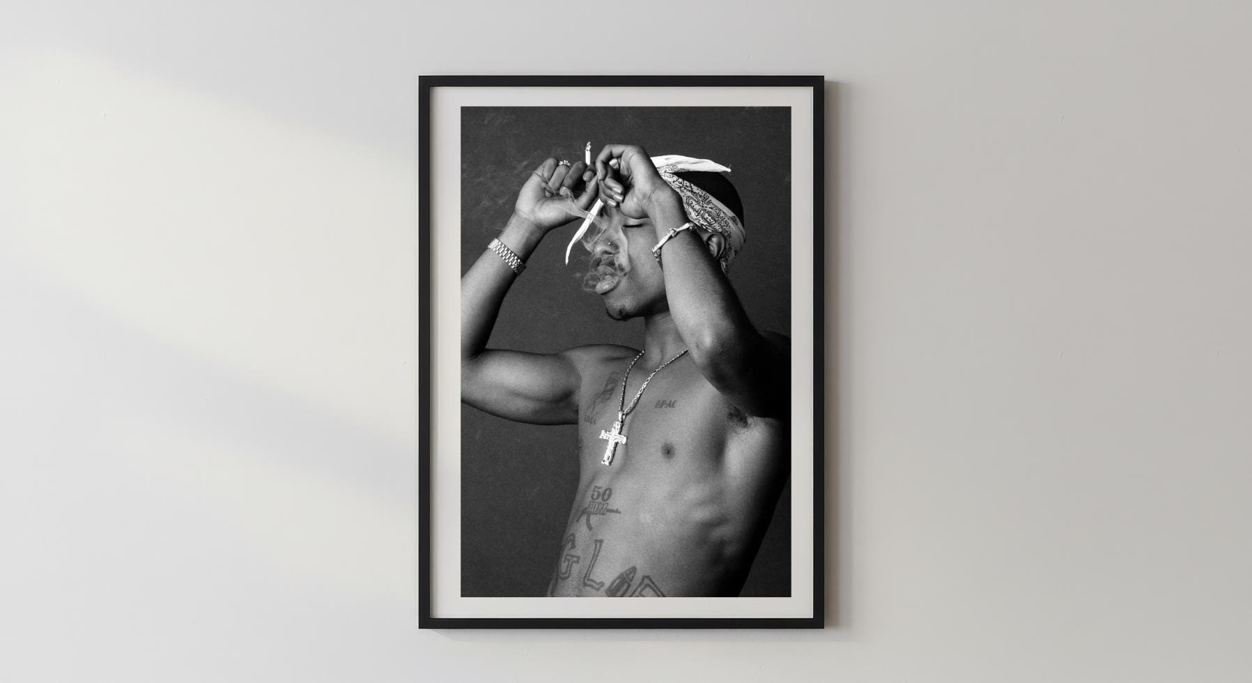 Wandbild - 2Pac Tupac Wanddekoration Dekoration für Schlafzimmer Wohnzimmer Wohnzimmerdekoration Sänger Rapper Legende Shakur Gang __etsy:7568385389
