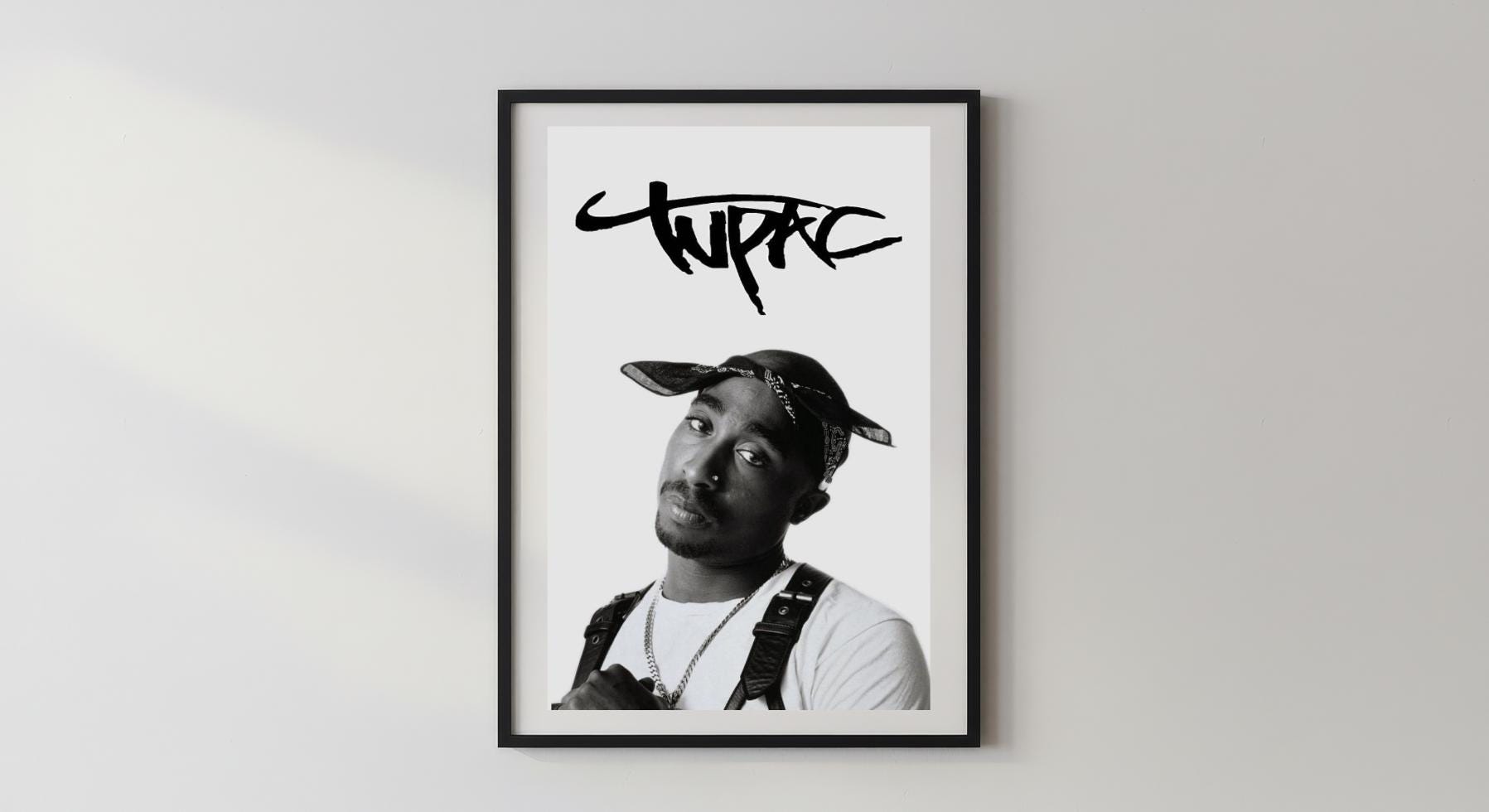 Wandbild - 2Pac Tupac Wanddekoration Dekoration für Schlafzimmer Wohnzimmer Wohnzimmerdekoration Sänger Rapper Legende Shakur Gang __etsy:7663035803