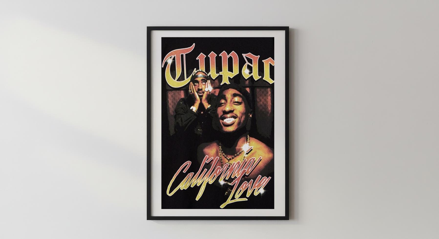 Wandbild - 2Pac Tupac Wanddekoration Dekoration für Schlafzimmer Wohnzimmer Wohnzimmerdekoration Sänger Rapper Legende Shakur Gang __etsy:7663036459