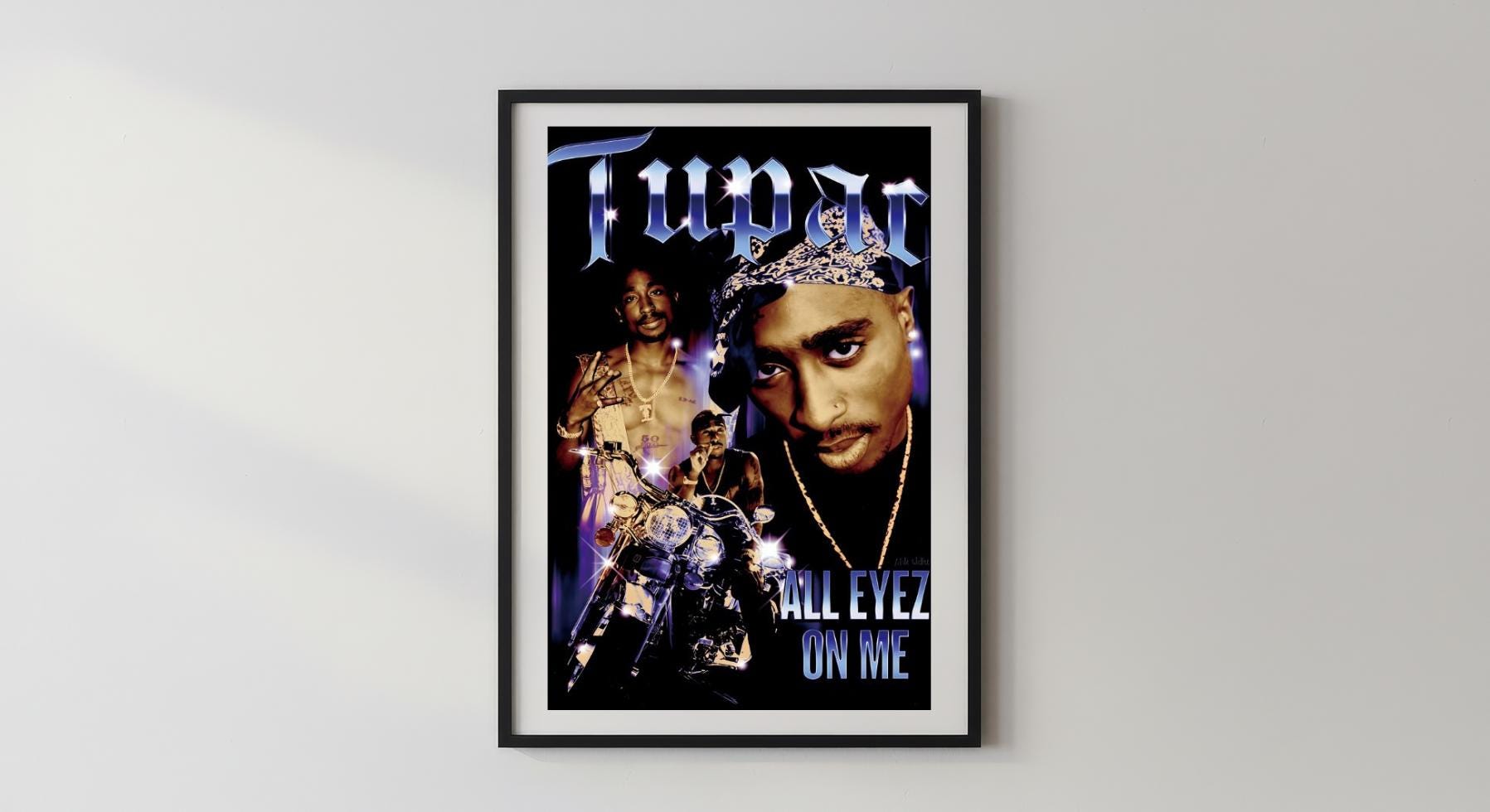 Wandbild - 2Pac Tupac Wanddekoration Dekoration für Schlafzimmer Wohnzimmer Wohnzimmerdekoration Sänger Rapper Legende Shakur Gang __etsy:7615097280