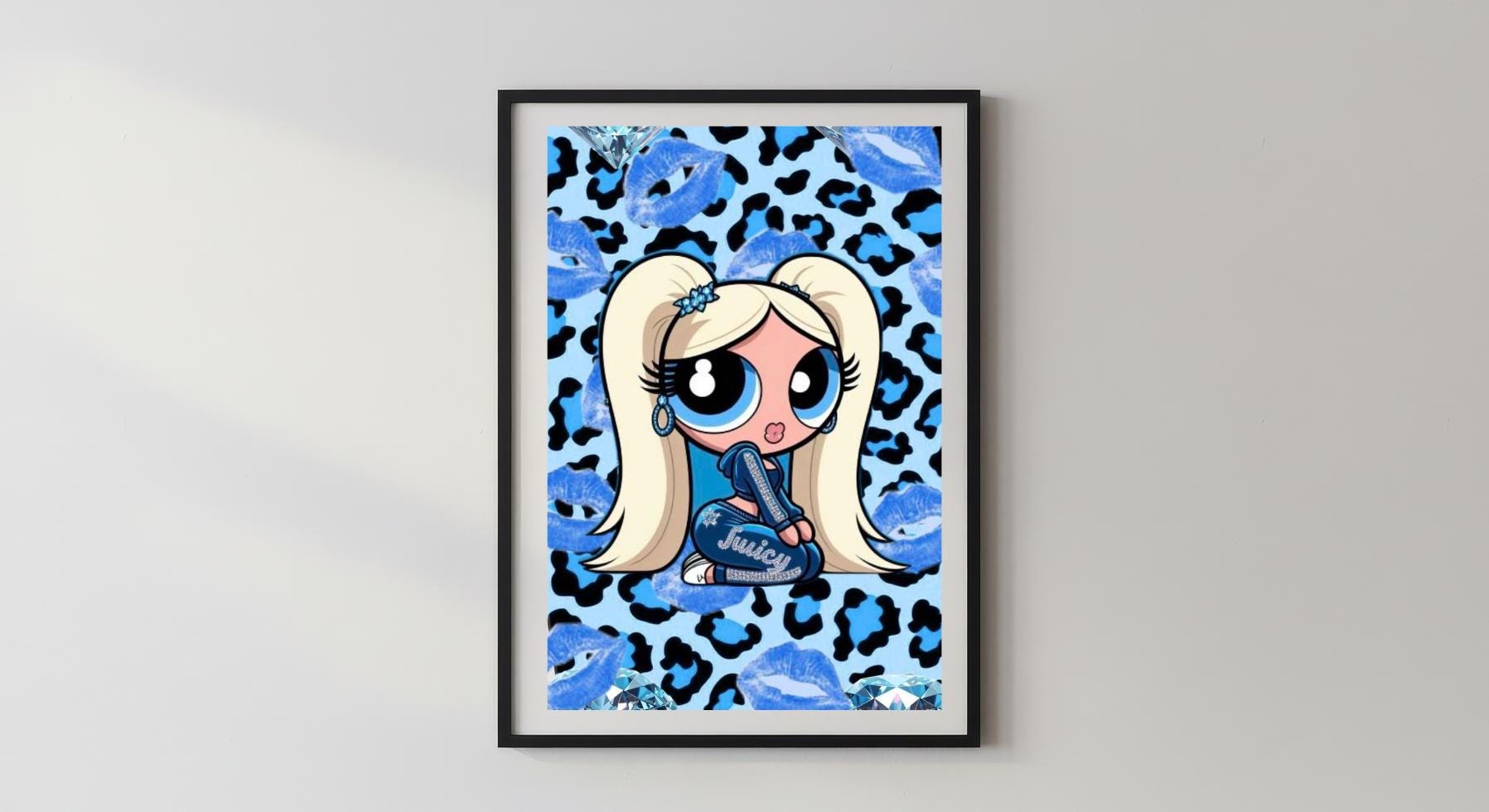 Wandbild - Power Girls Foto Poster für Mädchen Frauen Schlafzimmer Wohnzimmer Geschenkidee Wohnaccessoires Dekoration Girl Kunst Wall Art __etsy:7543273538