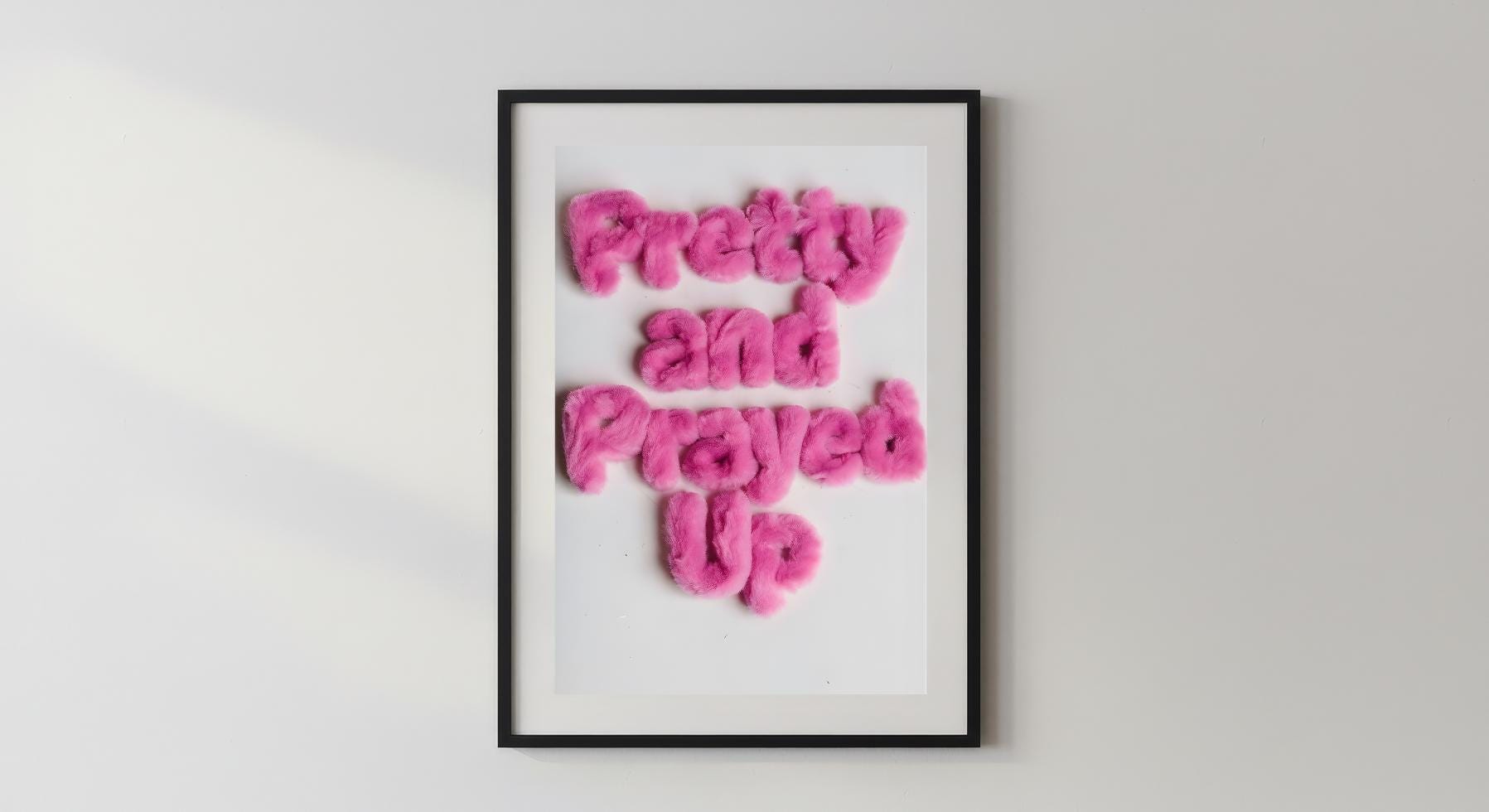 Wandbild - Pretty and Prayed up! Poster Wanddeko Homeaccessoires für Schlafzimmer Wohnzimmer Geschenkidee Wall Art Wanddesign Kunst __etsy:7453079754