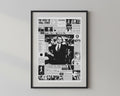Wandbild - The Wolf of Wall Street Wanddekoration Alpacino für Schlafzimmer Wohnzimmer Pop Art Newspaper Poster Accessoire Movie Geschenkide __etsy:8161686913