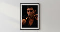 Wandbild - Tony Montana Scarface Wanddekoration Alpacino für Schlafzimmer Wohnzimmer Pop Art Newspaper Poster Accessoire Movie Geschenkidee __etsy:7492221470