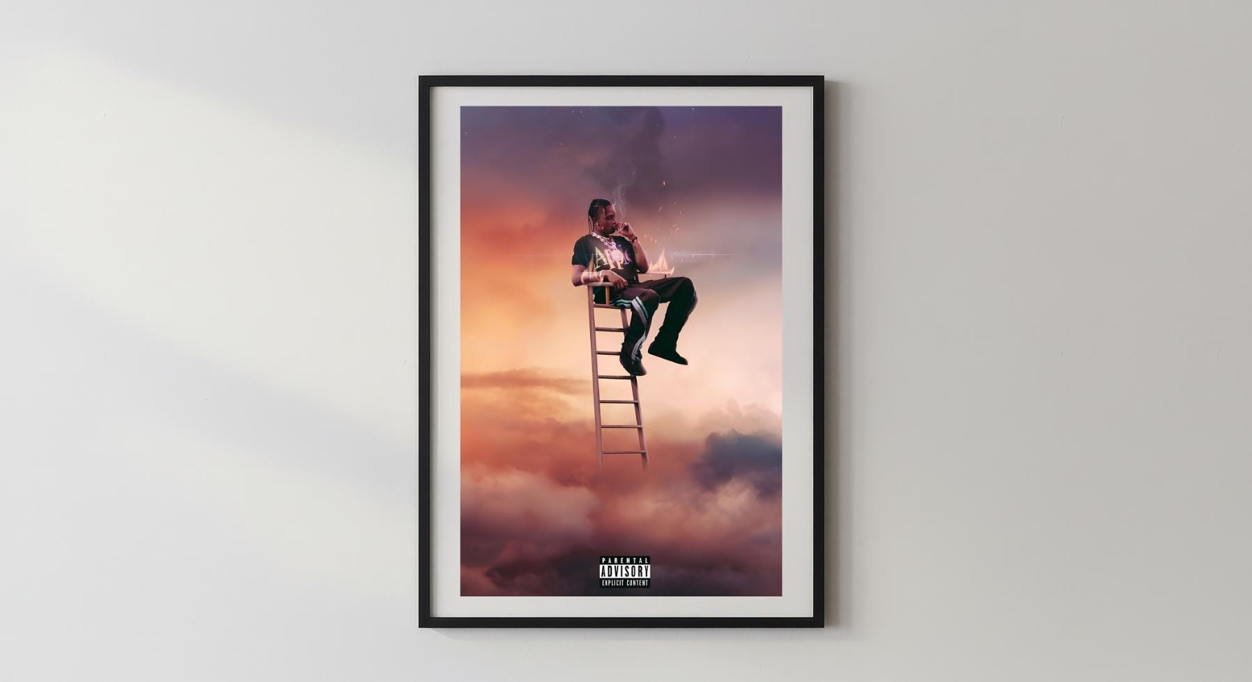 Wandbild - Travis Scott Wohnzimmer Schlafzimmer Pop Art Rapper Wandfoto Wohnaccessoires Wohnungseinrichtung Deko __etsy:8133540149