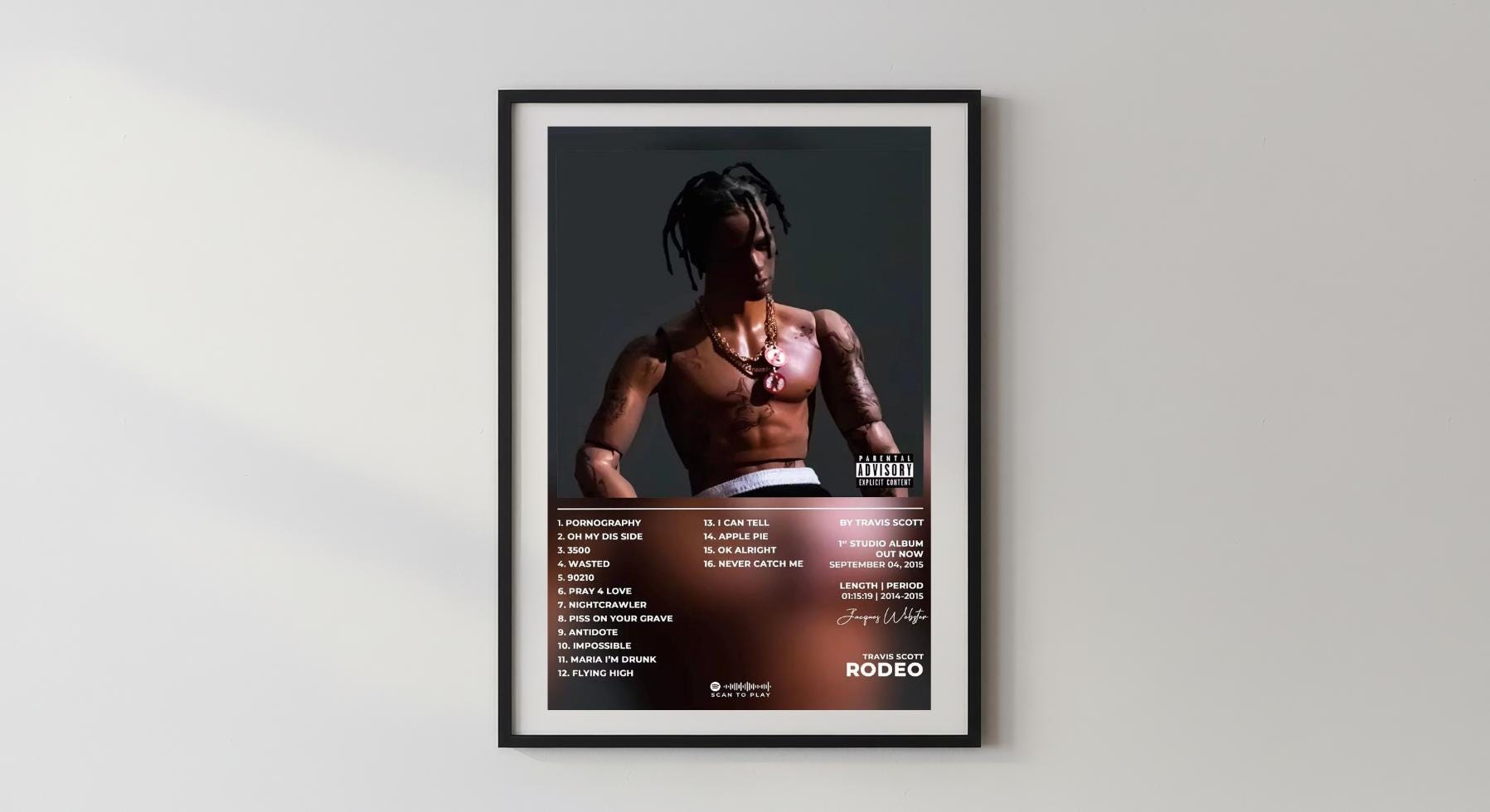 Wandbild - Travis Scott Wohnzimmer Schlafzimmer Pop Art Rapper Wandfoto Wohnaccessoires Wohnungseinrichtung Deko __etsy:8086475966