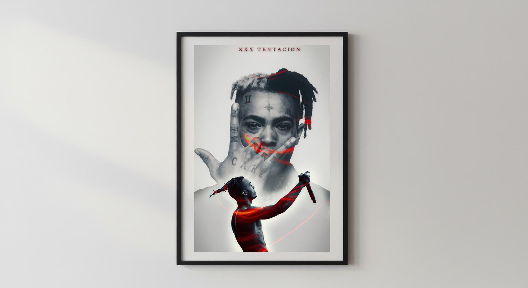 Wandbild - xxxtentation Wohnzimmer Schlafzimmer Pop Art Rapper Wandfoto Wohnaccessoires Wohnungseinrichtung Deko __etsy:8133421261