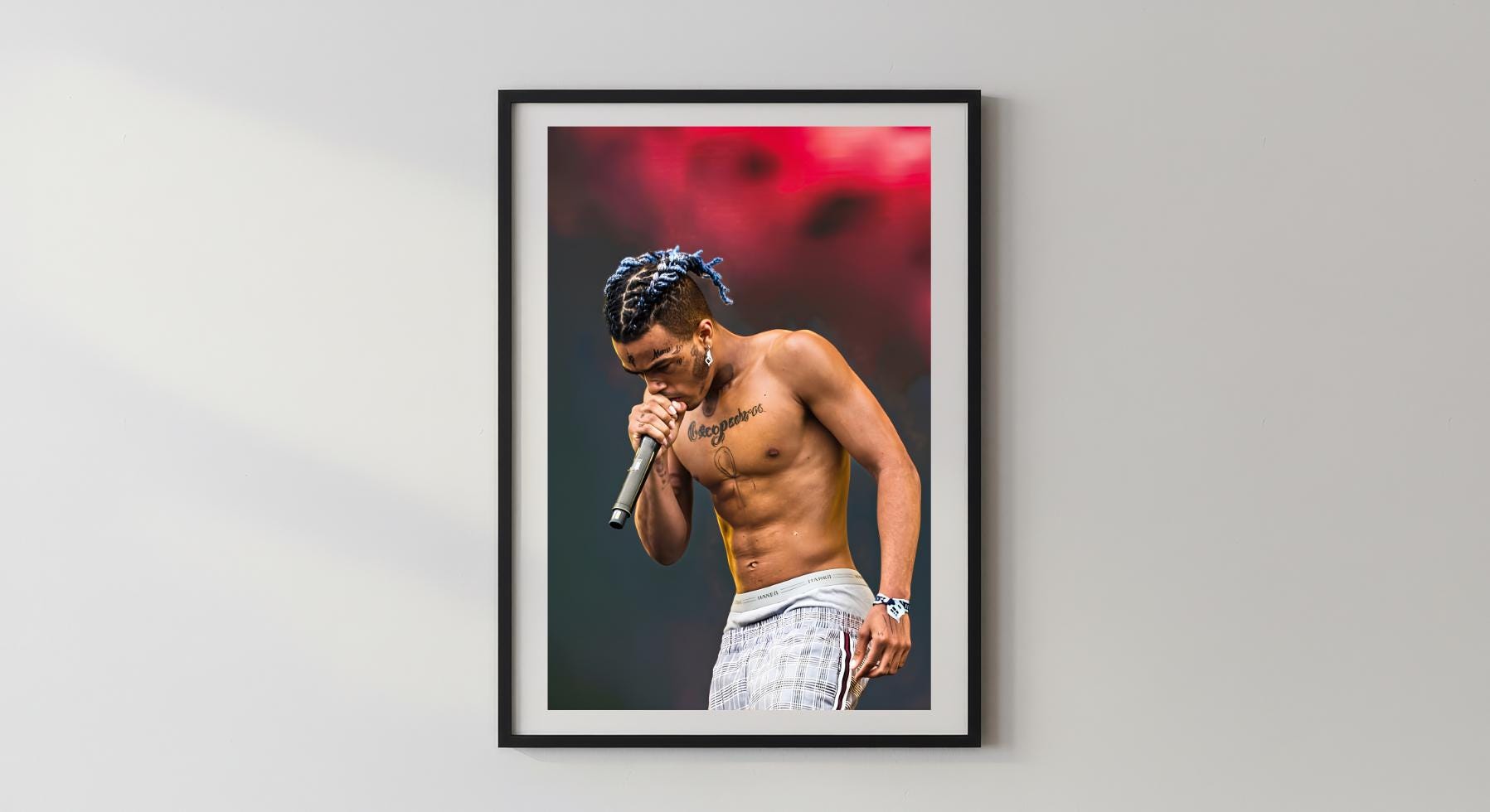 Wandbild - xxxtentation Wohnzimmer Schlafzimmer Pop Art Rapper Wandfoto Wohnaccessoires Wohnungseinrichtung Deko __etsy:8085514254